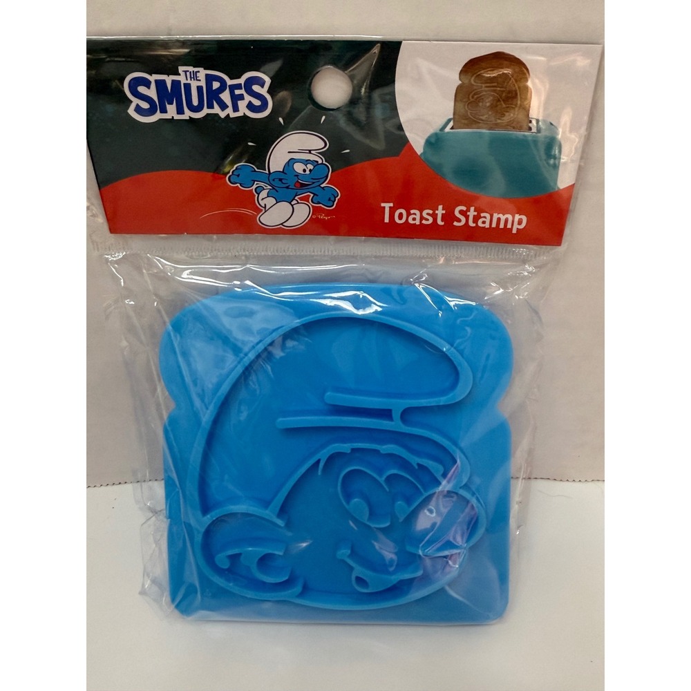 The‎ Smurfs Toast Stamp Blue Bread Imprinter Best Brands New 0525A